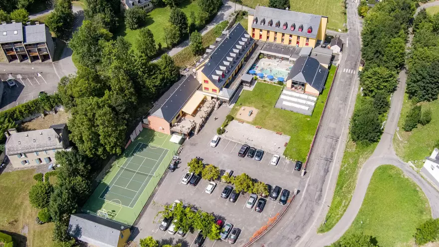 Vue arienne du Domaine de Pyrene