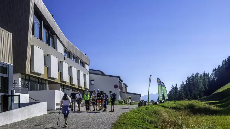 Départ randonnée depuis le village vacances