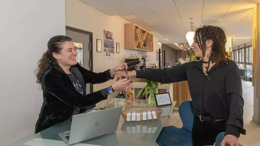 Réception de l'hôtel l'Ouka