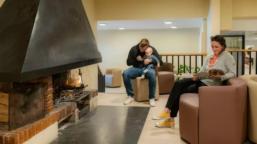 Espace cheminée montagnard