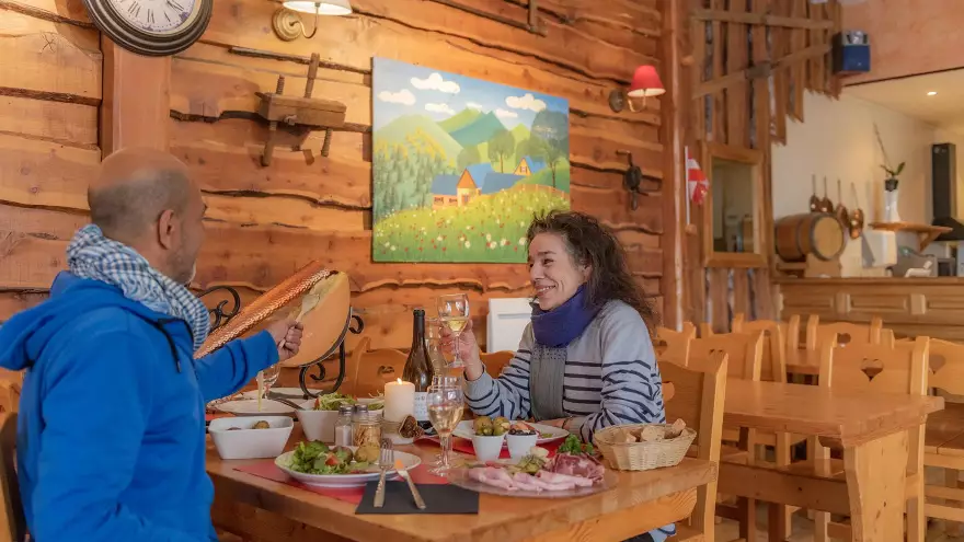 Soirée raclette en famille