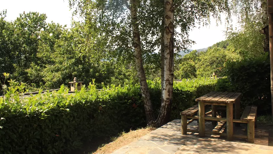 Terrasse gîte à St Privat