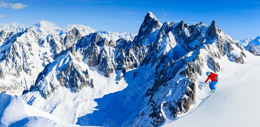 Skiing in Chamonix
