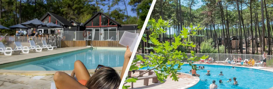 Piscines des villages VTF Les Oyats et Les Bruyères à Carcans