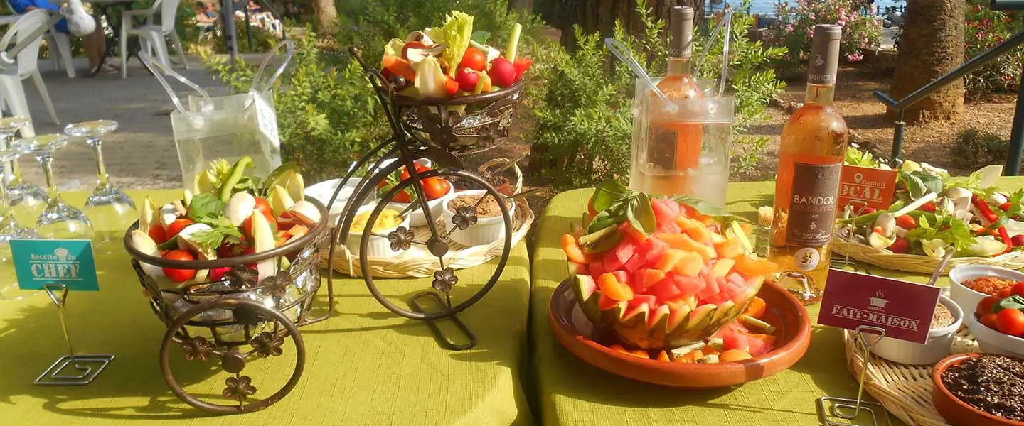 Buffet régional en villages vacances